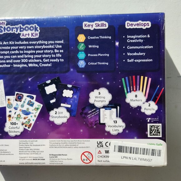 New Skillmatics My Storybook Art Kit Space Story Writing Stickers Creative Writi - Picture 8 of 16